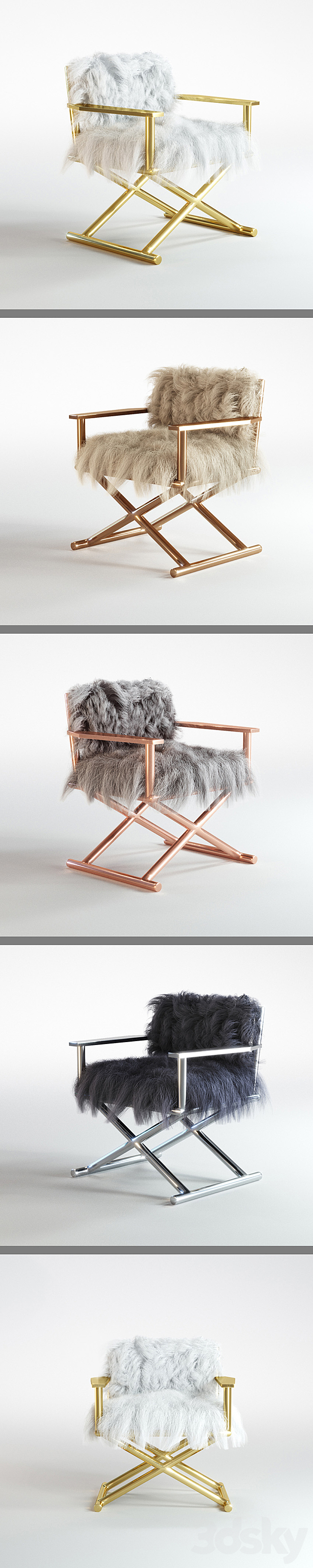 CHAIR TIBETAN FUR 3DSMax File - thumbnail 2