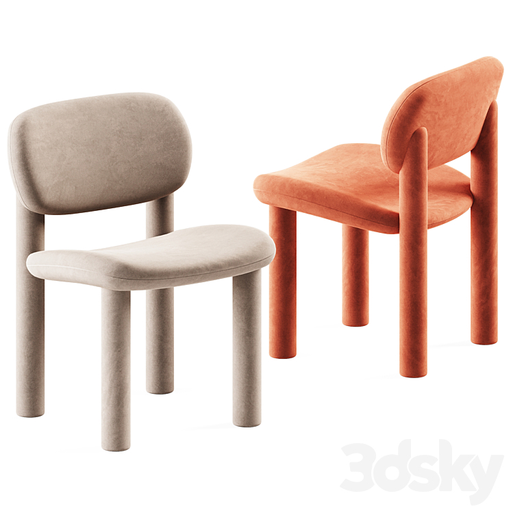 Chair Tottori Driade 3DS Max Model - thumbnail 1