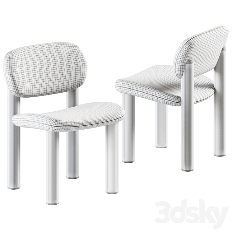 Chair Tottori Driade 3DS Max Model - thumbnail 2