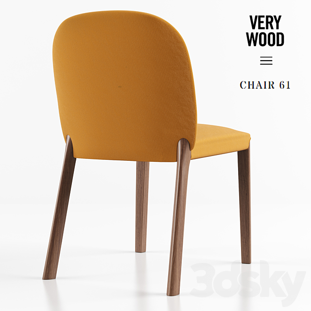 CHAIR VeryWood Bellevue 61 3DS Max Model - thumbnail 2