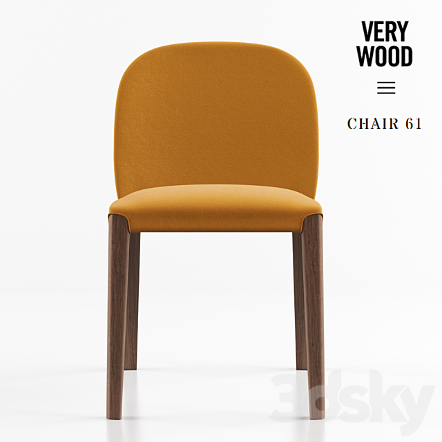 CHAIR VeryWood Bellevue 61 3DS Max Model - thumbnail 3