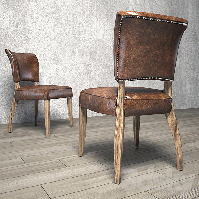 Chair Vintage Tan LIVING 3DSMax File - thumbnail 1