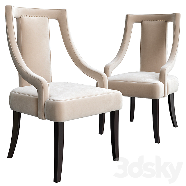 Chair with armrests ELK GROUP 3DSMax File - thumbnail 1