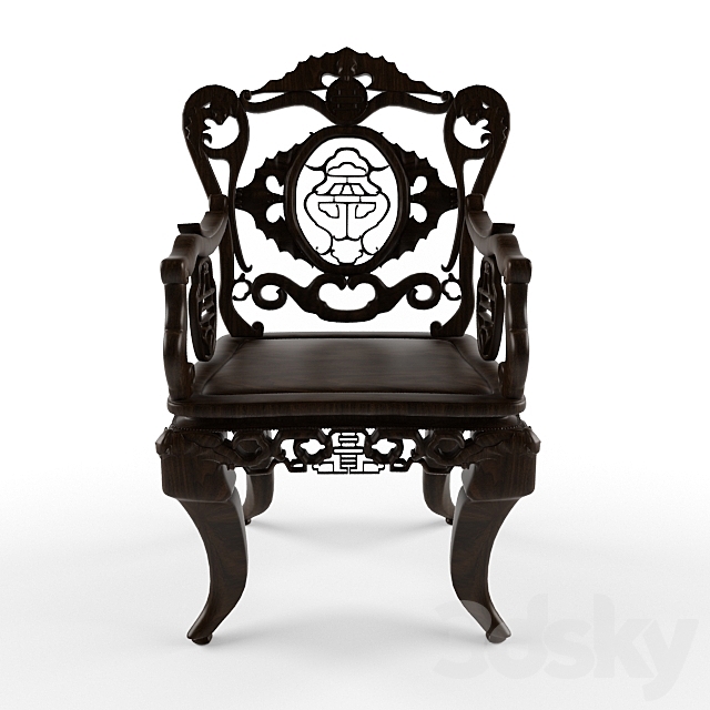 chair wood 3DSMax File - thumbnail 2