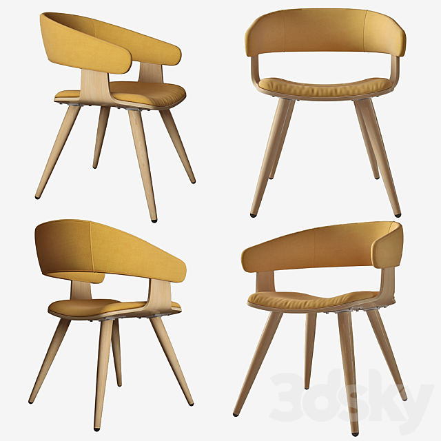 Chair_Heiman_52x54x72_La Forma (Julia Grup) 3ds Max - thumbnail 2