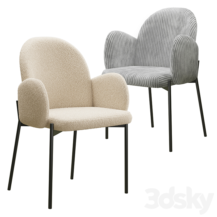 chairs BARSELONA & MEYSI 3DS Max Model - thumbnail 1