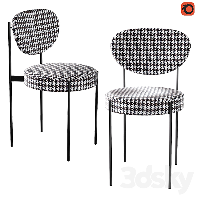 Chairs Dublin 3DS Max Model - thumbnail 2