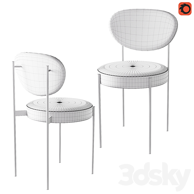 Chairs Dublin 3DS Max Model - thumbnail 5