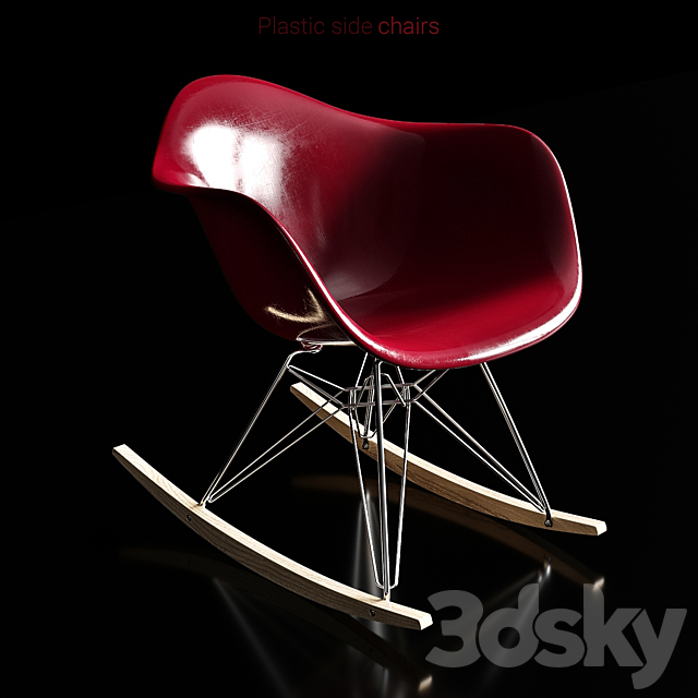 Chairs eames 3DS Max Model - thumbnail 2