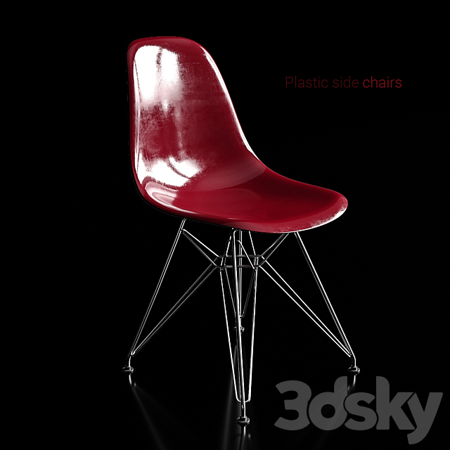 Chairs eames 3DS Max Model - thumbnail 3