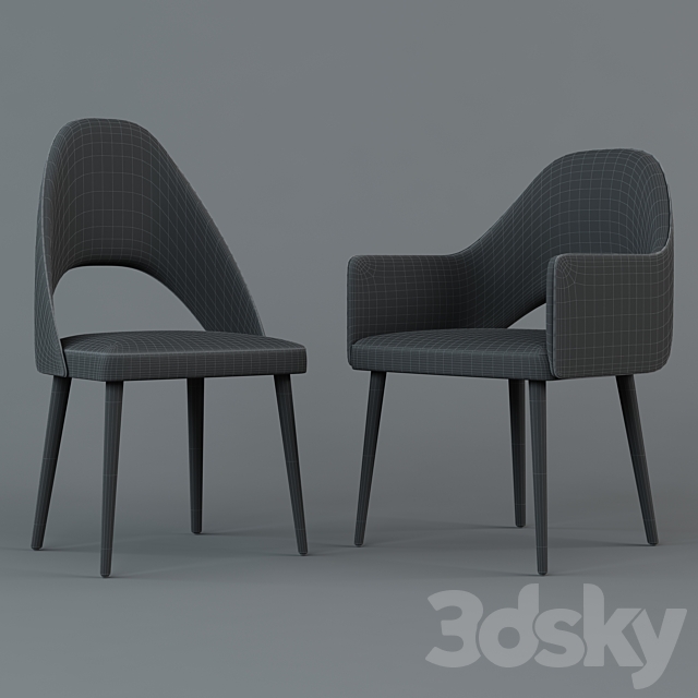 Chairs FENICE CHAIR and FENICE BRIDGE 3DSMax File - thumbnail 2