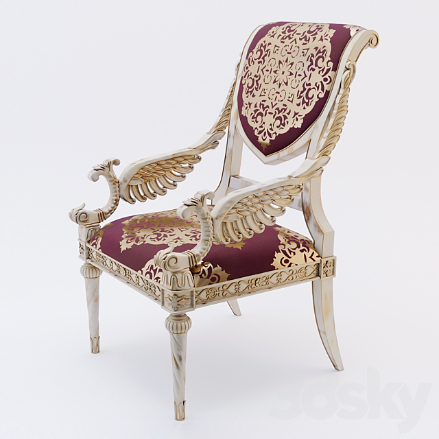 Chairs in Louis XVI style – art. 2001 3DSMax File - thumbnail 1