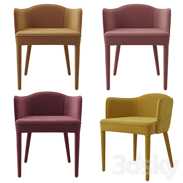 Chairs Leos and Bristol from AM.PM in 10 textures 3DSMax File - thumbnail 4