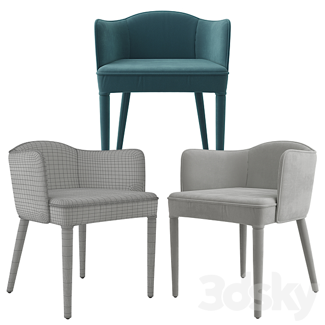 Chairs Leos and Bristol from AM.PM in 10 textures 3DSMax File - thumbnail 5