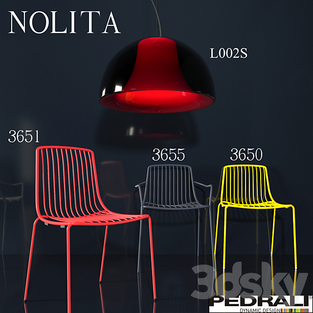 Chairs Nolita 3DS Max Model - thumbnail 1