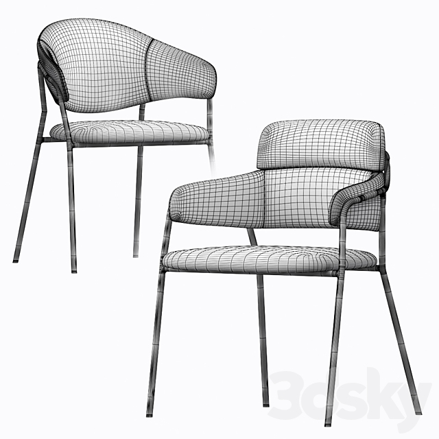 Chairs Pauline and Evita 3DSMax File - thumbnail 5