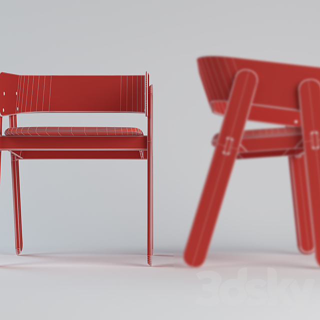 Chairs Polo Capdell Yonoh 3ds Max - thumbnail 3