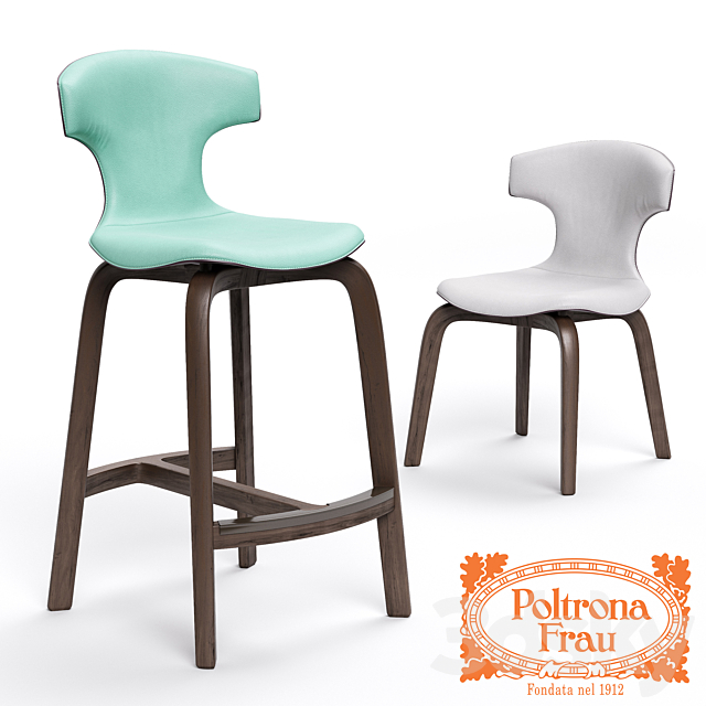 Chairs Poltrona Frau Montera 3DSMax File - thumbnail 1