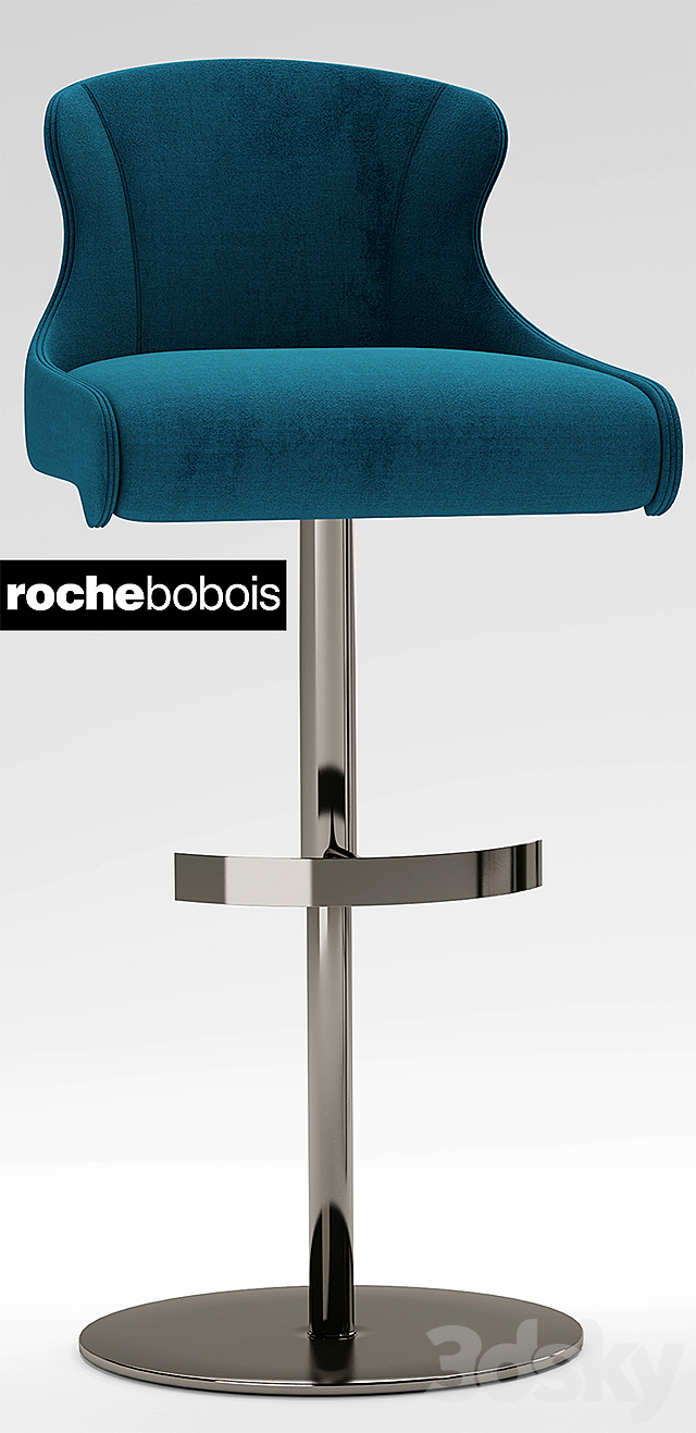 Chairs roche bobois Tabouret CARIOCA STEEPLE 3DS Max Model - thumbnail 3