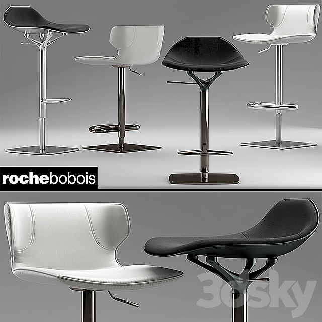 chairs roche bobois Tabouret KASUKA CHISTERA 3DSMax File - thumbnail 1