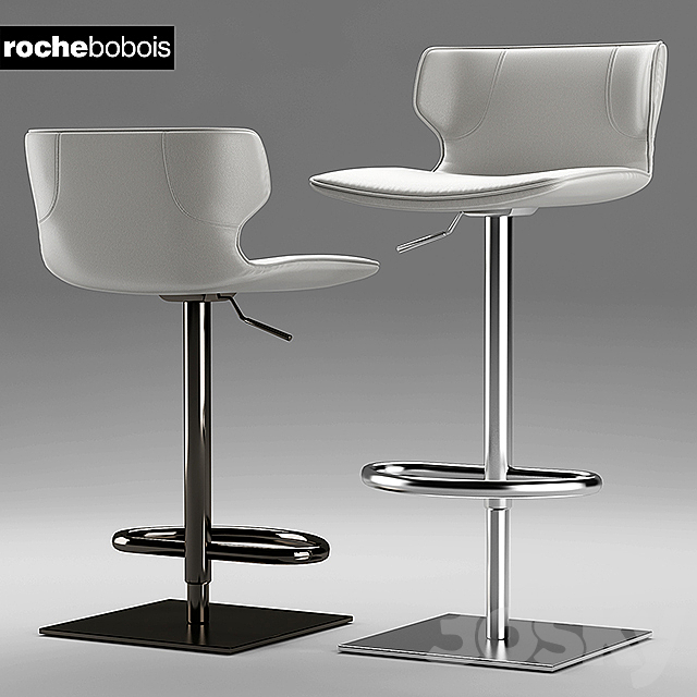 chairs roche bobois Tabouret KASUKA CHISTERA 3DSMax File - thumbnail 3