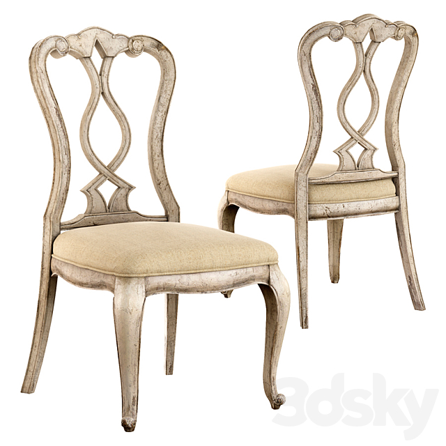 Chatelet Splatback Side Chair 3DSMax File - thumbnail 1