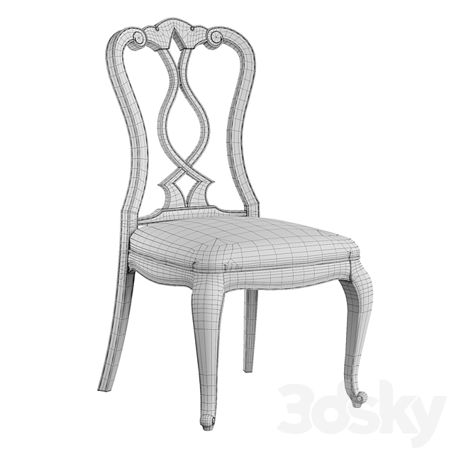 Chatelet Splatback Side Chair 3DSMax File - thumbnail 4