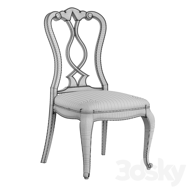 Chatelet Splatback Side Chair 3DSMax File - thumbnail 5