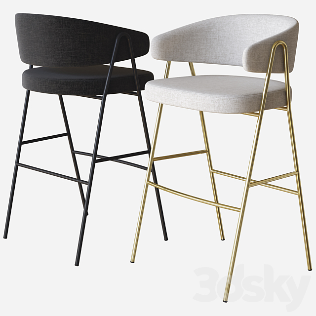 chia bar stool parla 3DSMax File - thumbnail 1