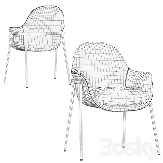 Chia marelli chairs 3DSMax File - thumbnail 7