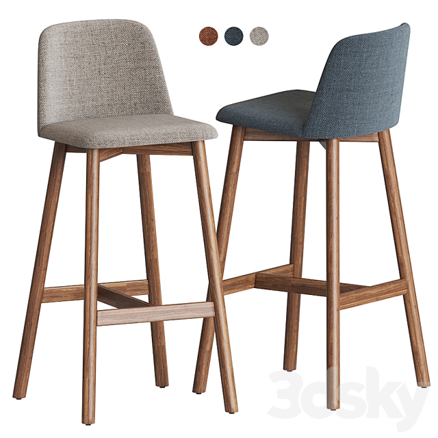 Chip Bar Chair Bludot 3DSMax File - thumbnail 2