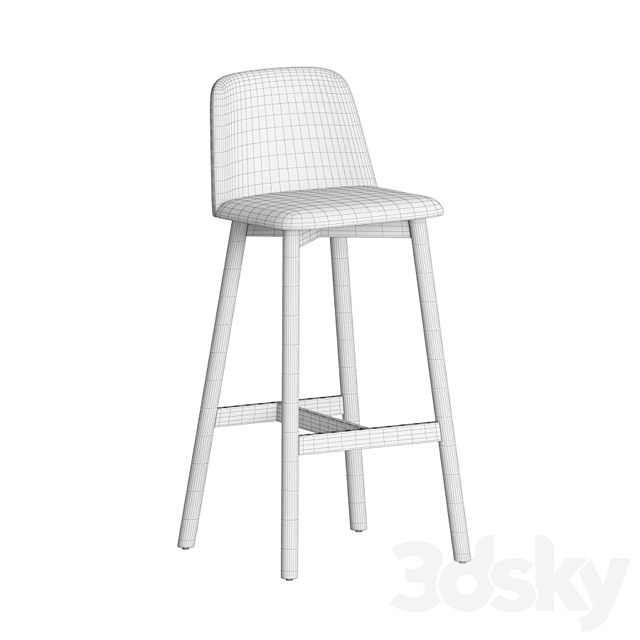 Chip Bar Chair Bludot 3DSMax File - thumbnail 4