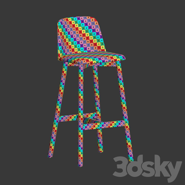 Chip Bar Chair Bludot 3DSMax File - thumbnail 5