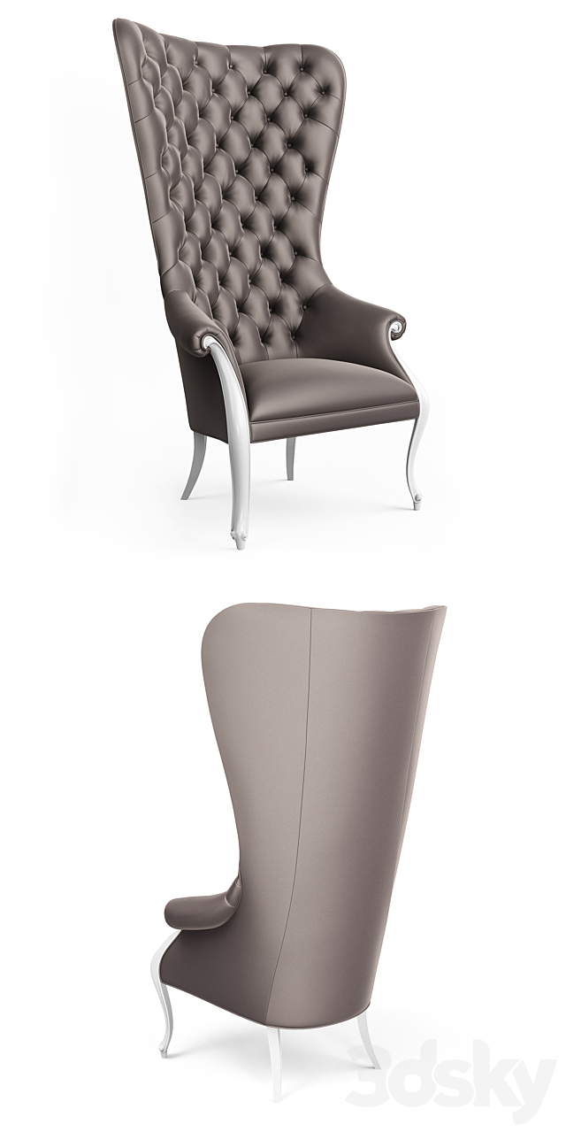 Christopher Guy Elysees high-back chair 3DSMax File - thumbnail 2