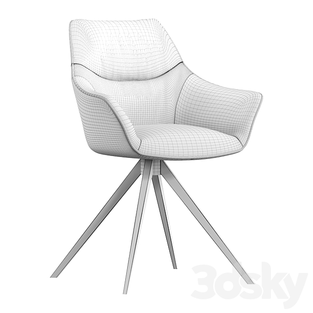 Cintia chair 3DS Max Model - thumbnail 3