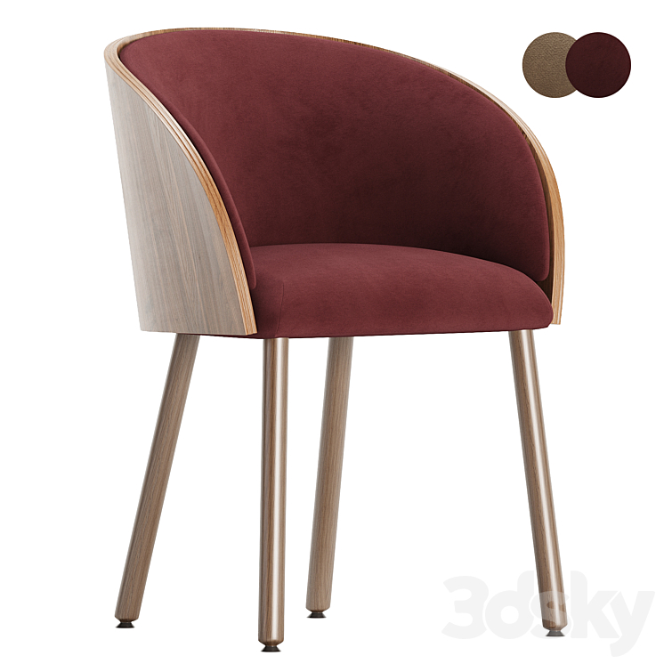 CISTELL chair 3DS Max Model - thumbnail 2