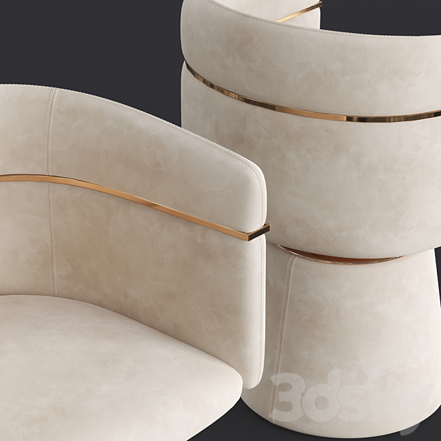 Clan milano cortes chair 3DSMax File - thumbnail 2