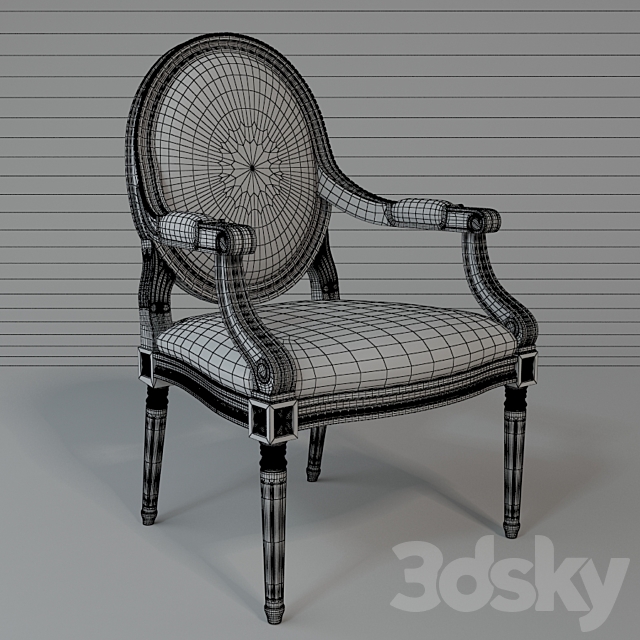 Classic chair 3DSMax File - thumbnail 3