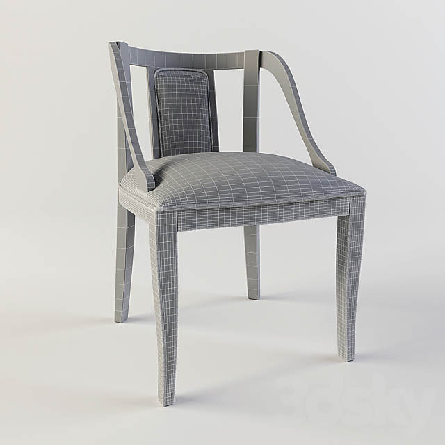 classic chair1 3DS Max Model - thumbnail 2