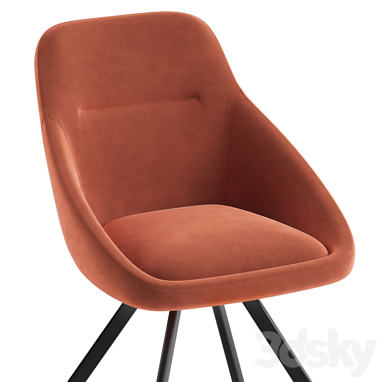 cleo chair 3DS Max Model - thumbnail 2