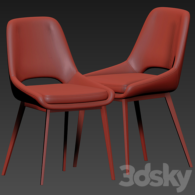 Coco Dining Chair 3DSMax File - thumbnail 3