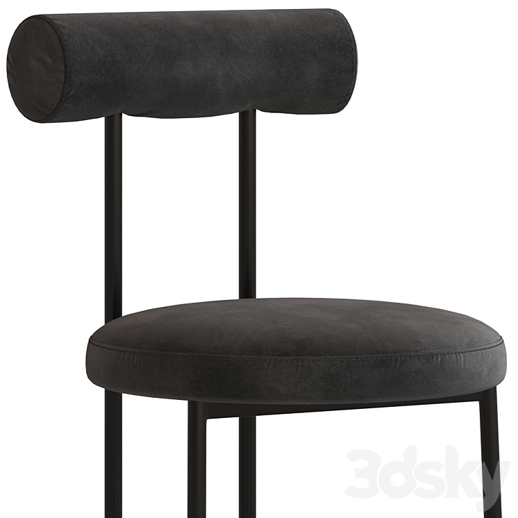 Coco Republic Gothenburg Chair 3DS Max Model - thumbnail 2