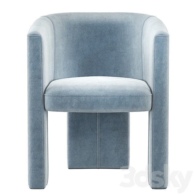 Coco Republic Phoenix Dining Chair 3DS Max Model - thumbnail 2