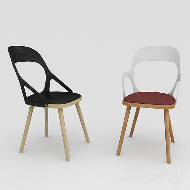 Colibri Hans Chairs 3ds Max - thumbnail 1