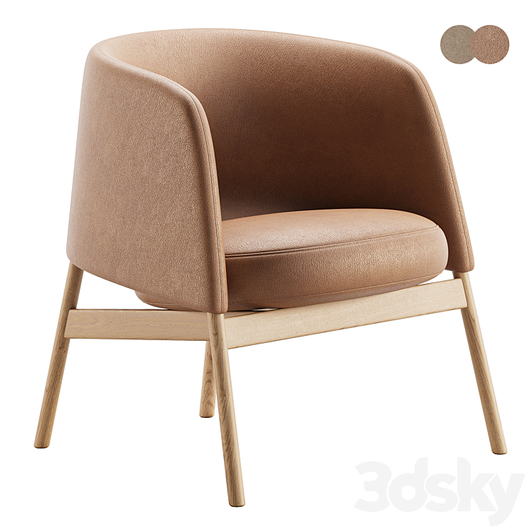 Collar Chair 3DS Max Model - thumbnail 1