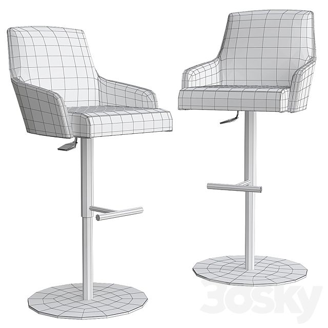 Comfort Bar Stool Reflex Angelo 3DSMax File - thumbnail 2