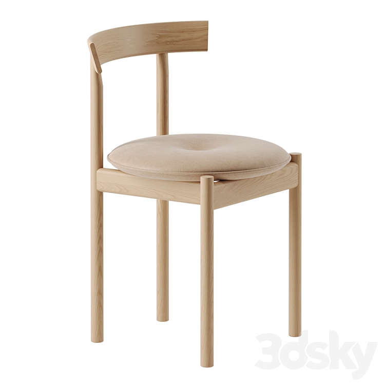 Comma Dining Side Chair by Herman Miller 3DS Max Model - thumbnail 3