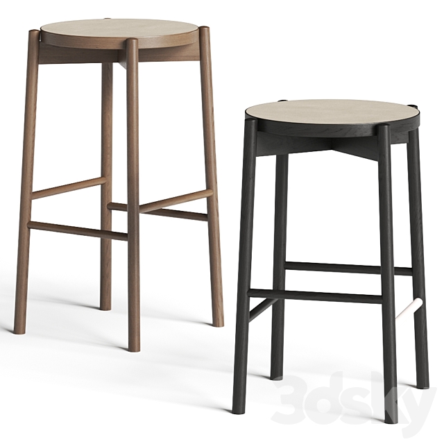 Conde House Kotan High Bar Stools 3DSMax File - thumbnail 1