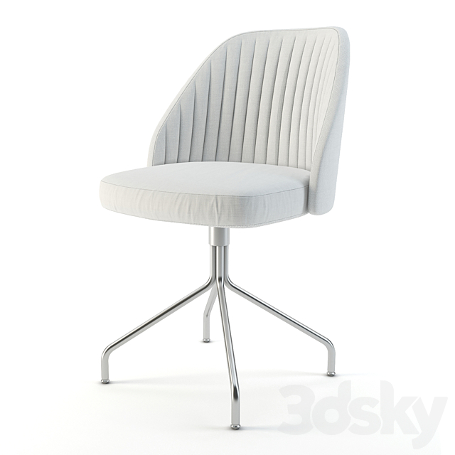 Conti Dining Chair 3DS Max Model - thumbnail 1