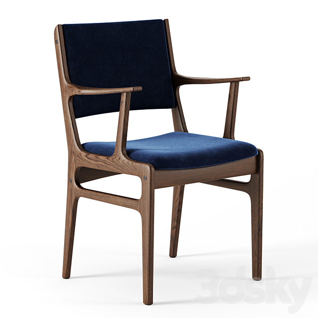 Coppice Upholstered Dining Armchair by Westelm 3DSMax File - thumbnail 1